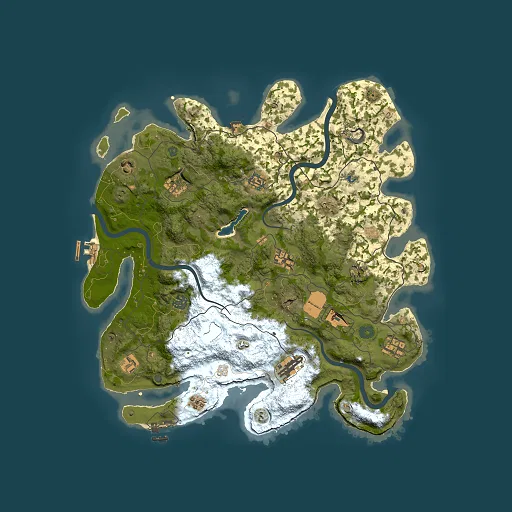 Rust map seed 1596962673, 4000x4000m top-down preview