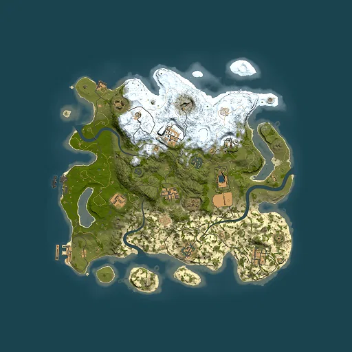 Rust map seed 408968705, 3500x3500m top-down preview
