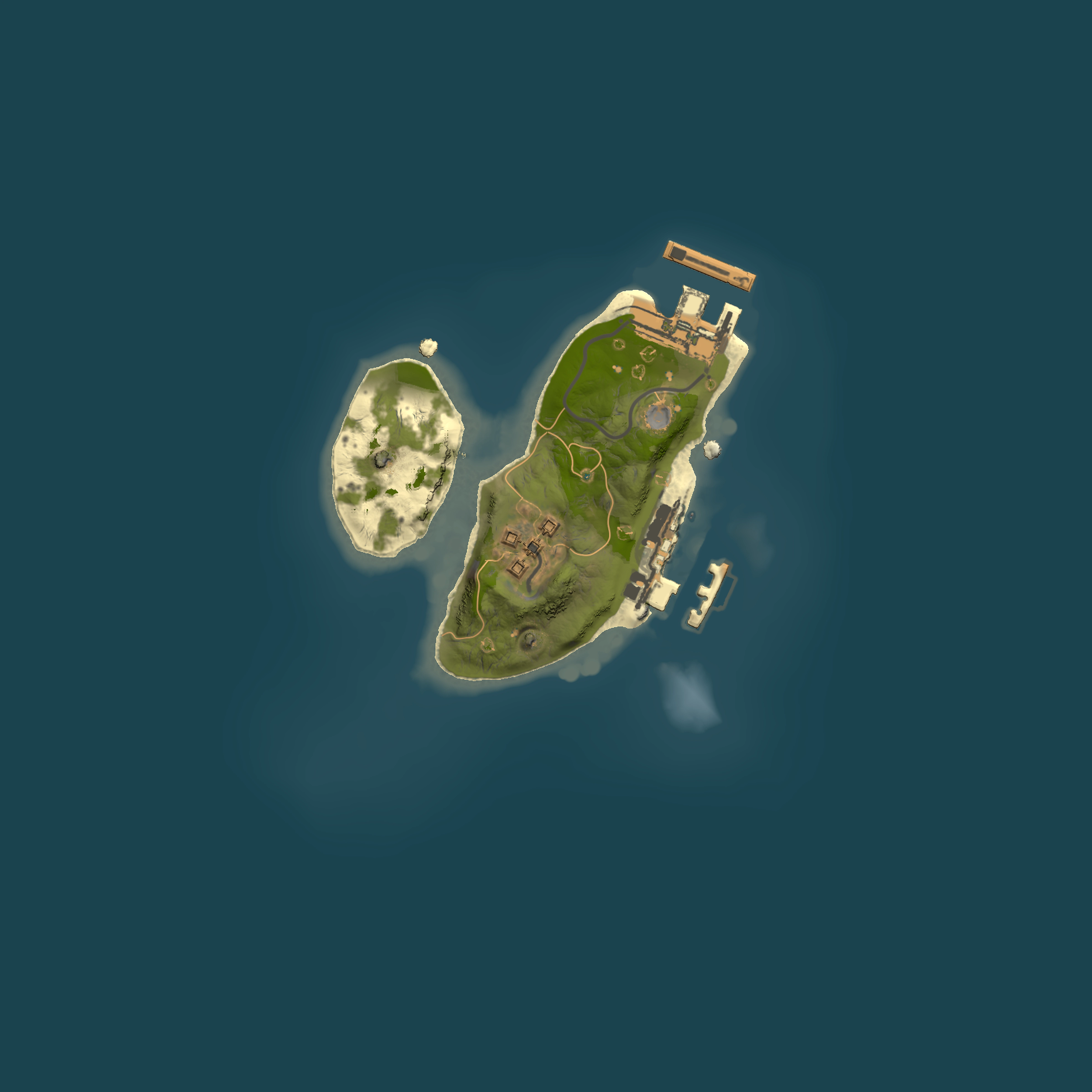 Full top-down render of Rust map seed 170839704, 1500x1500m