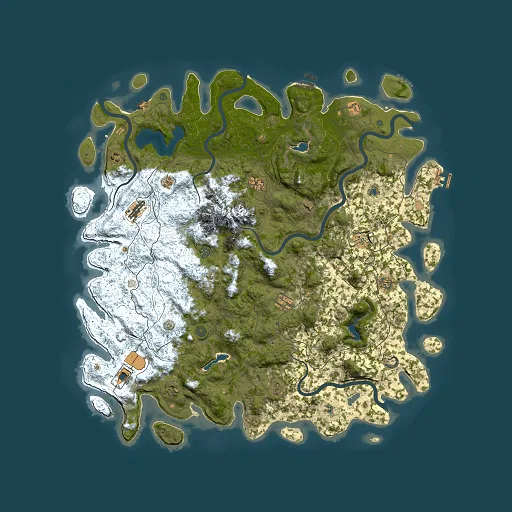 Rust map seed 1200206427, 5500x5500m top-down preview