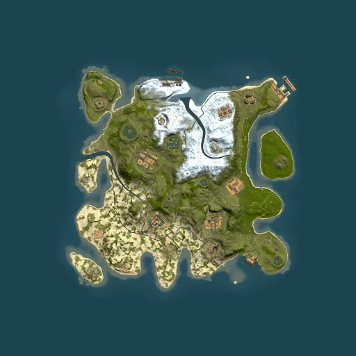 Rust map seed 1921302755, 3000x3000m top-down preview