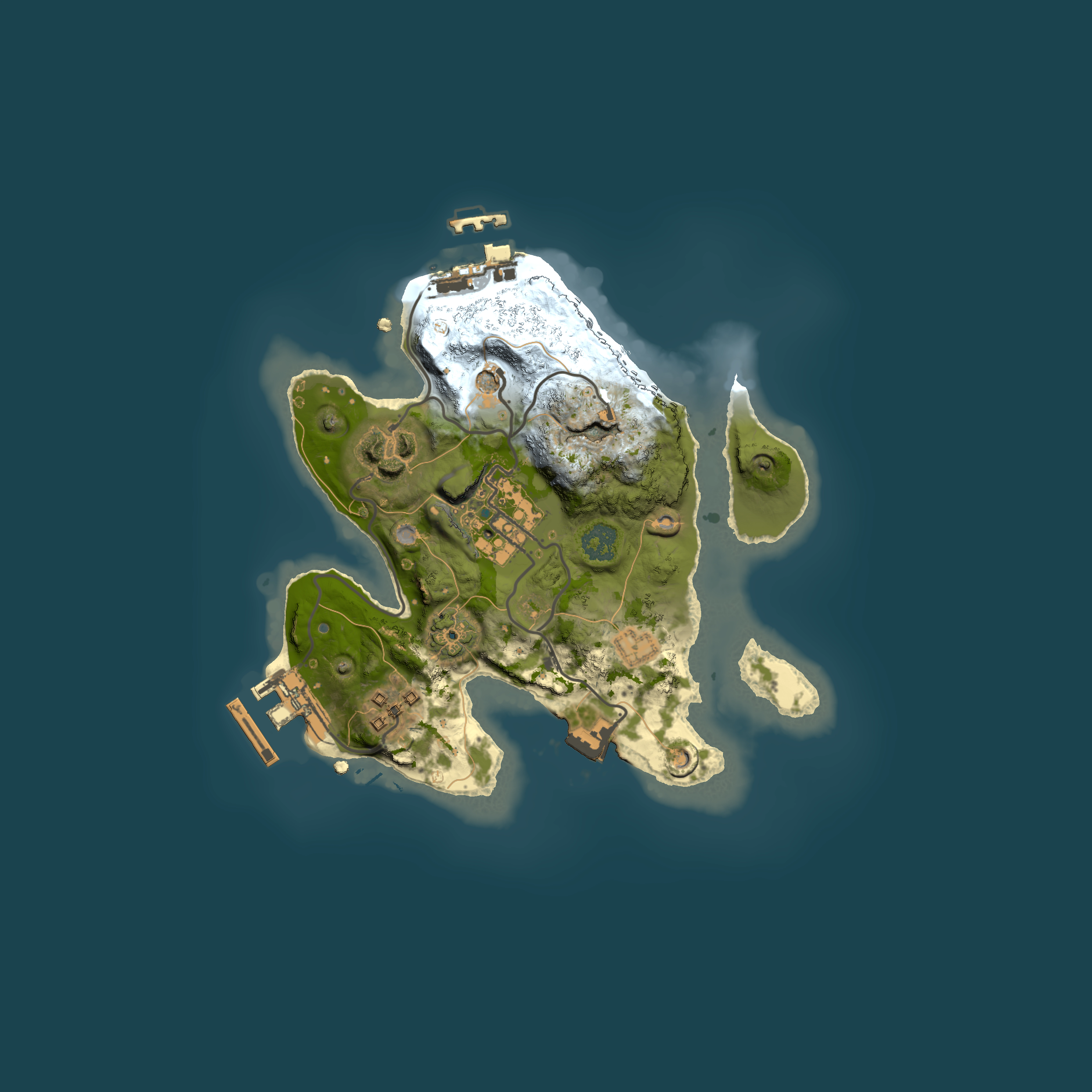 Full top-down render of Rust map seed 1716605844, 2000x2000m