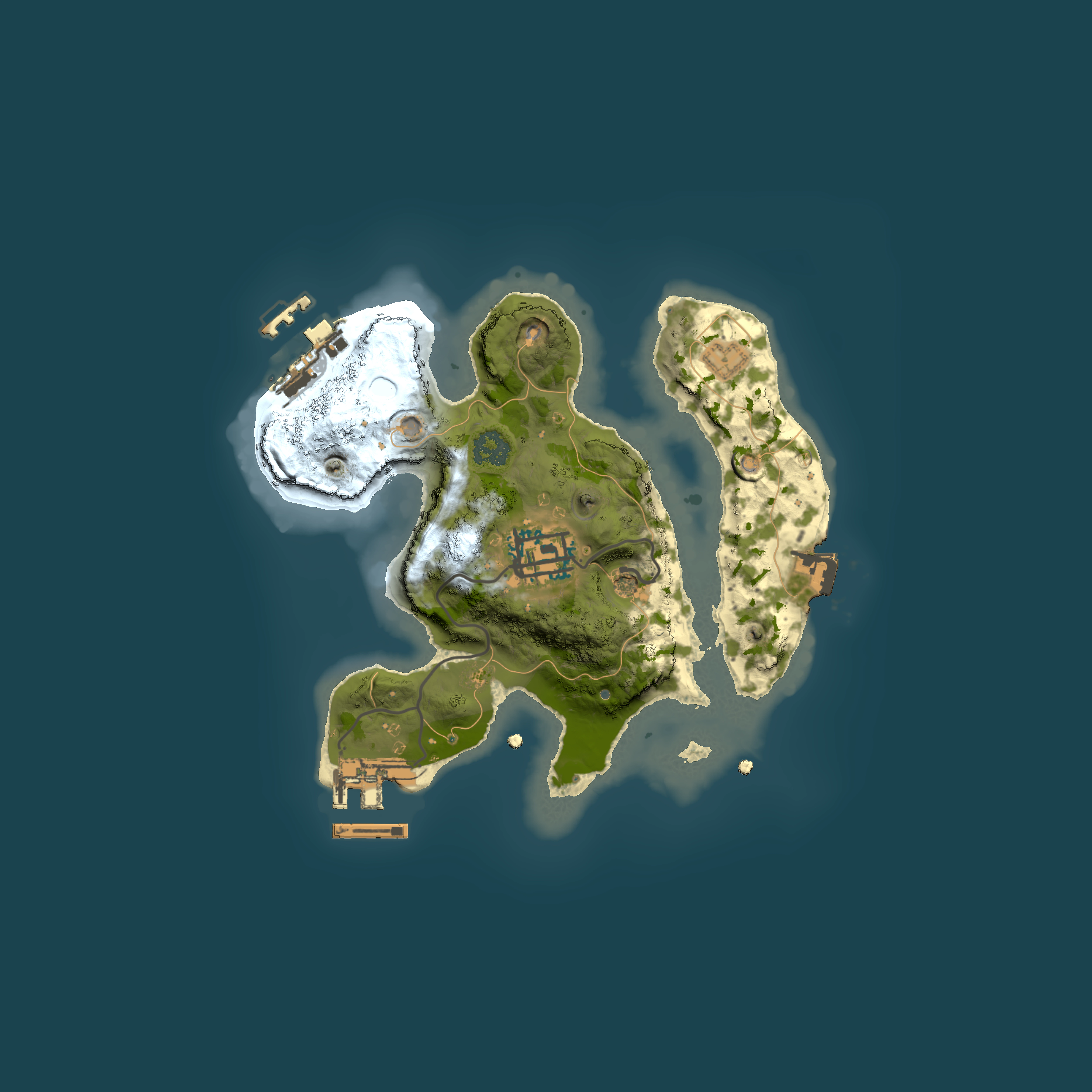Full top-down render of Rust map seed 1930235428, 2000x2000m