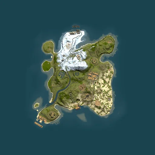 Rust map seed 1884784270, 2500x2500m top-down preview