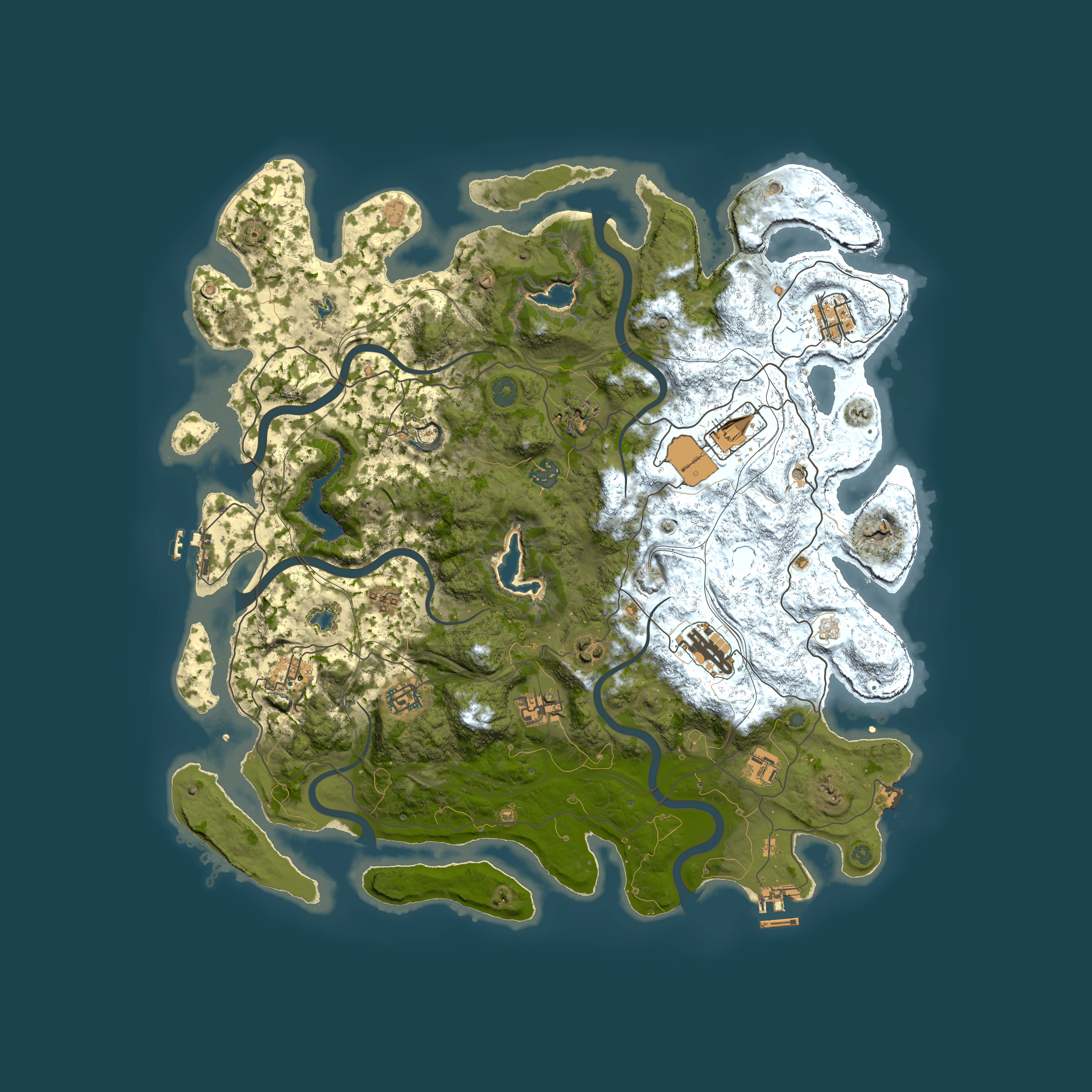 Full top-down render of Rust map seed 1881117417, 4500x4500m