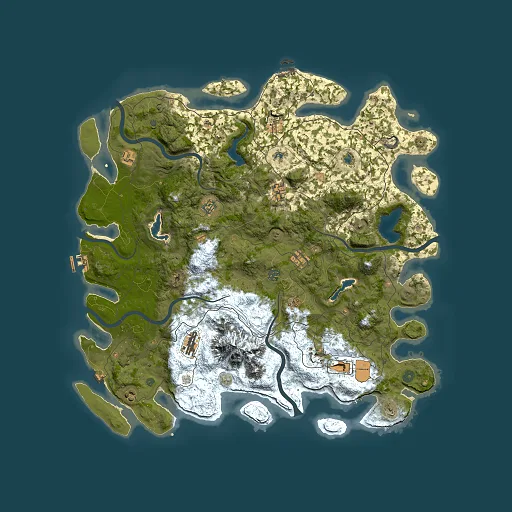 Rust map seed 1933832793, 5000x5000m top-down preview