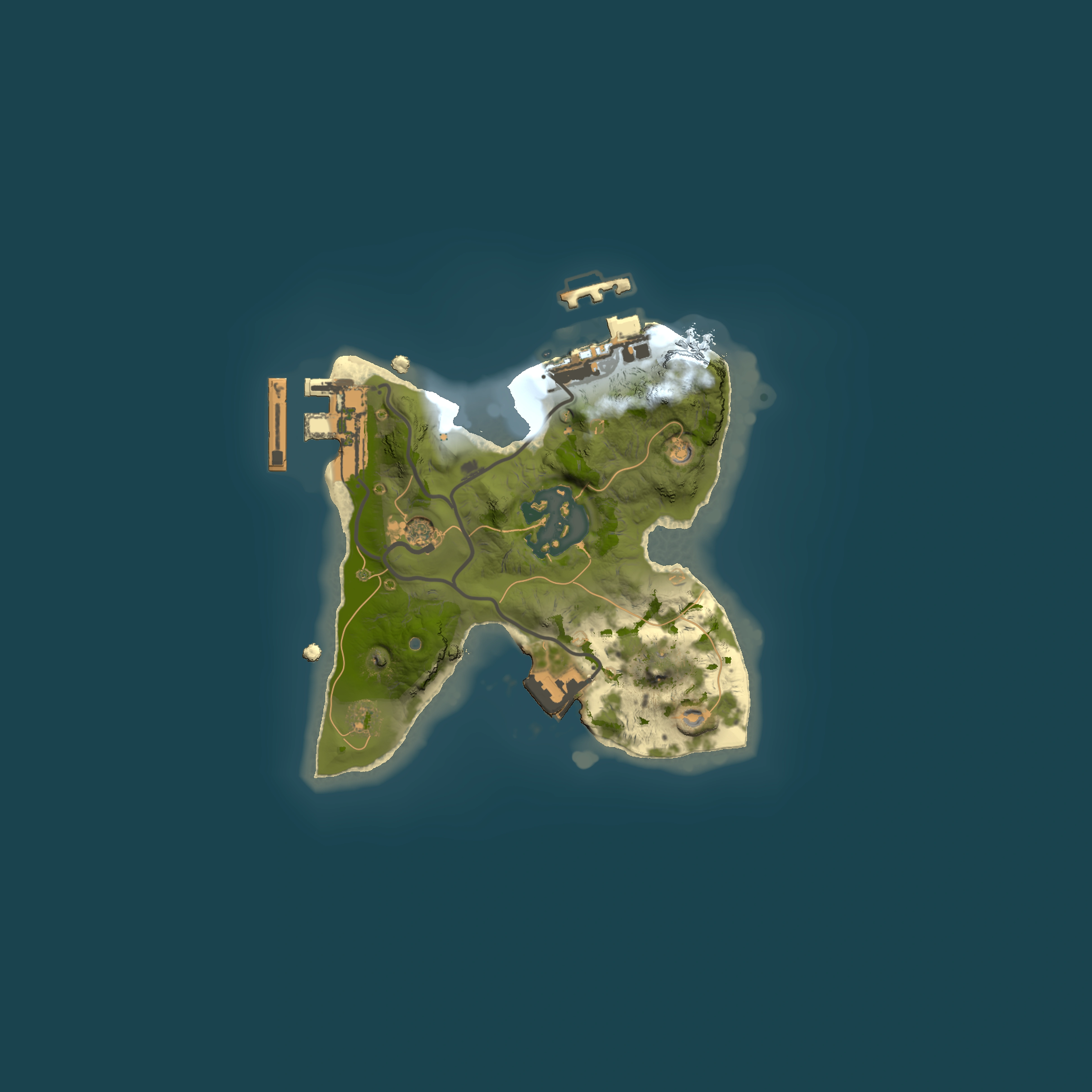 Full top-down render of Rust map seed 1246919099, 1500x1500m