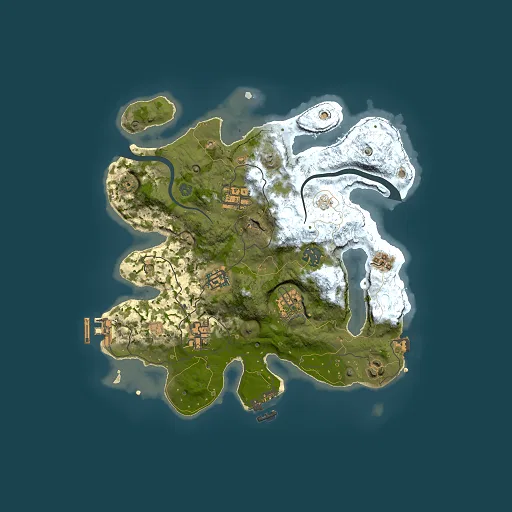 Rust map seed 1590133571, 3000x3000m top-down preview