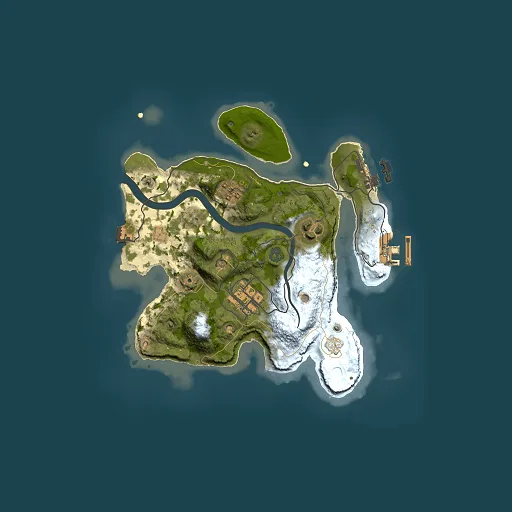 Rust map seed 1594924392, 2500x2500m top-down preview