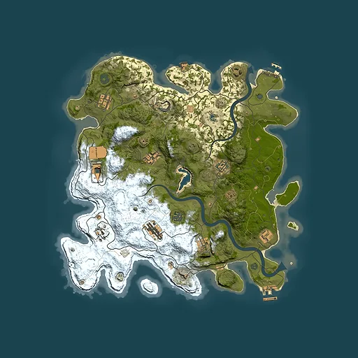 Rust map seed 919843040, 4000x4000m top-down preview