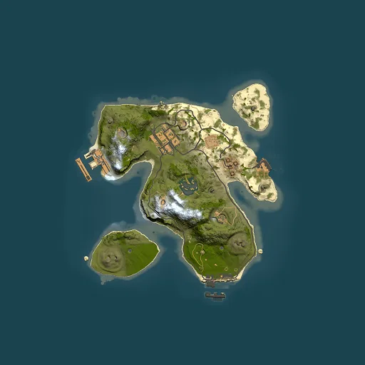 Rust map seed 205260354, 2000x2000m top-down preview