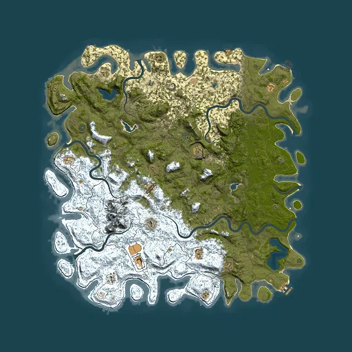 Rust map seed 214808513, 6000x6000m top-down preview