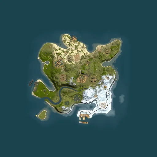 Rust map seed 484970625, 2500x2500m top-down preview