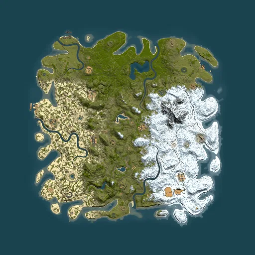 Rust map seed 1766868268, 5500x5500m top-down preview