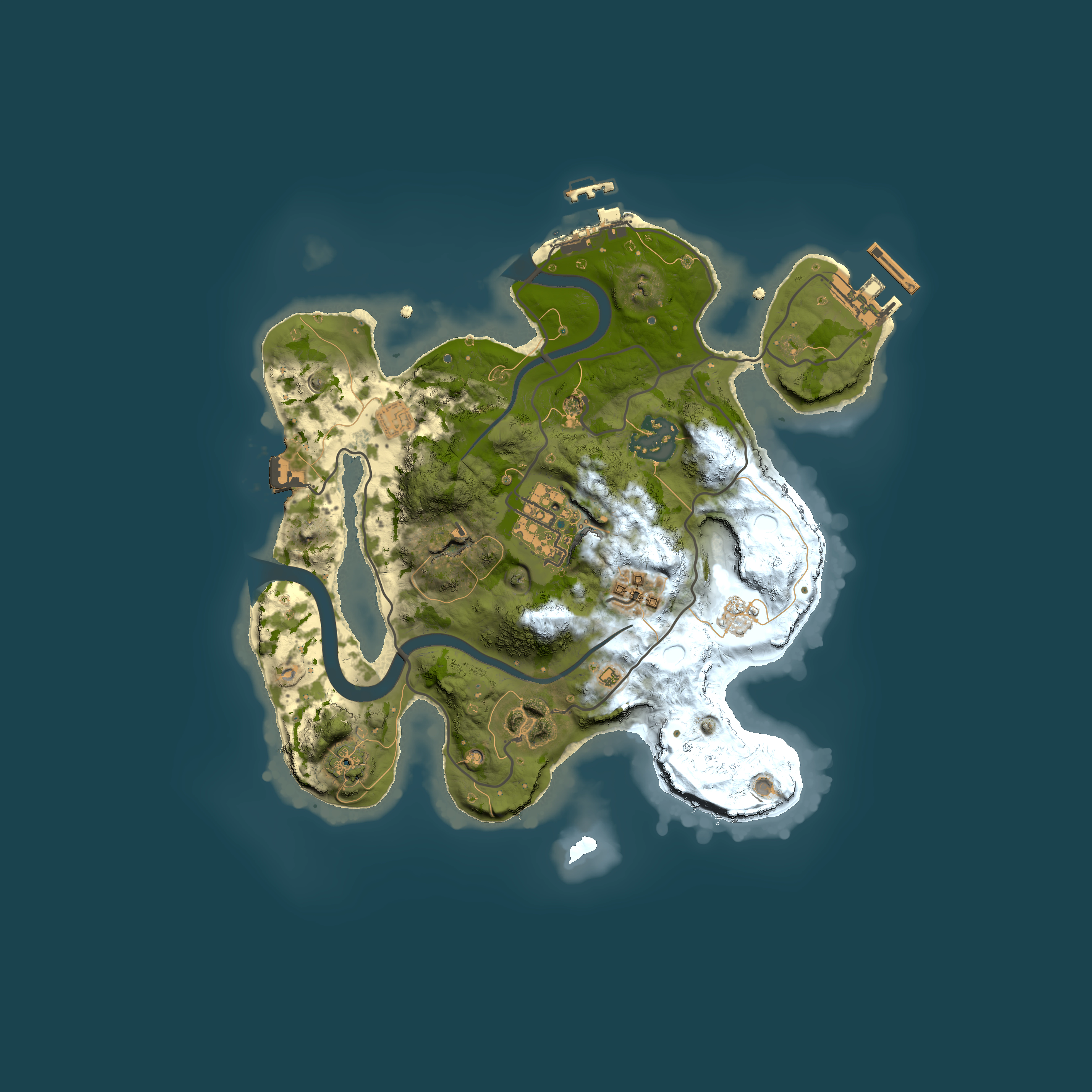 Full top-down render of Rust map seed 779874936, 2500x2500m