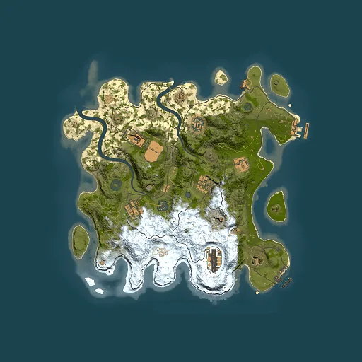 Rust map seed 1707511607, 3500x3500m top-down preview