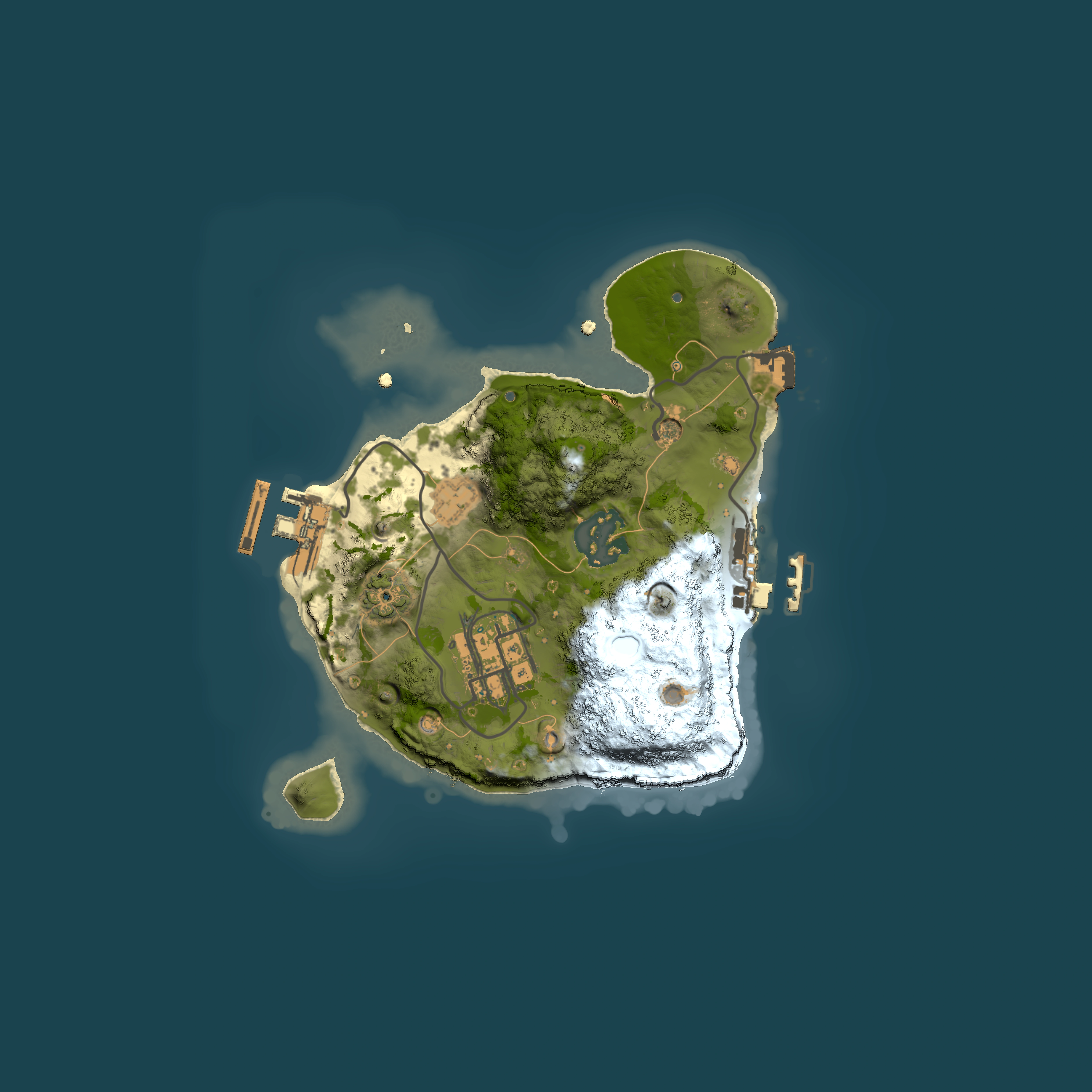 Full top-down render of Rust map seed 1256435271, 2000x2000m