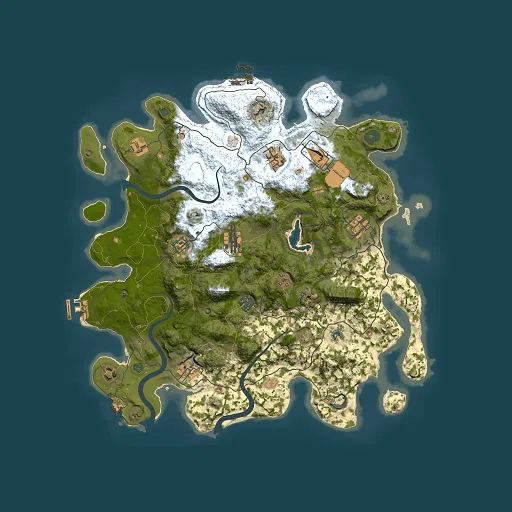 Rust map seed 1960964948, 4000x4000m top-down preview