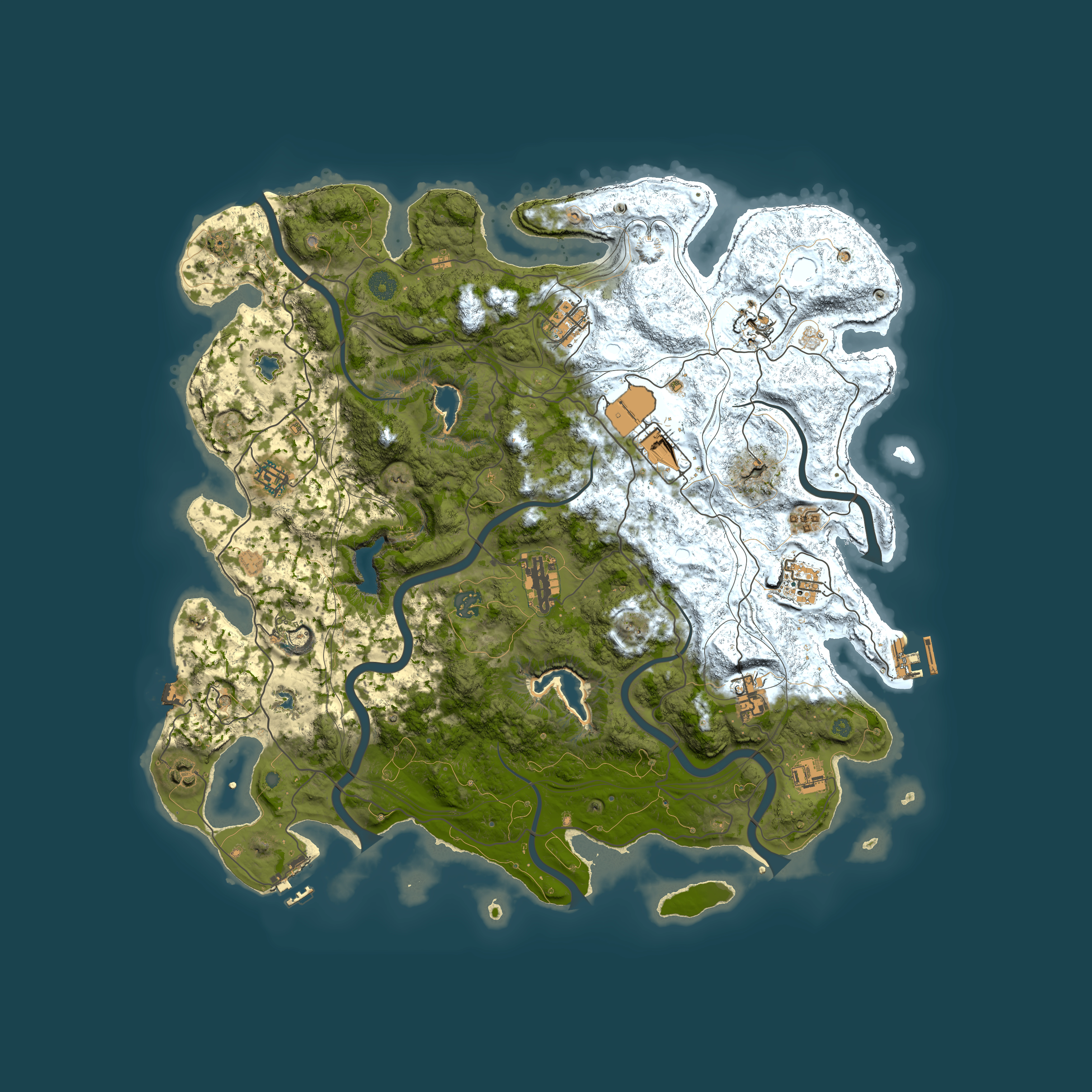 Full top-down render of Rust map seed 1721549215, 4500x4500m