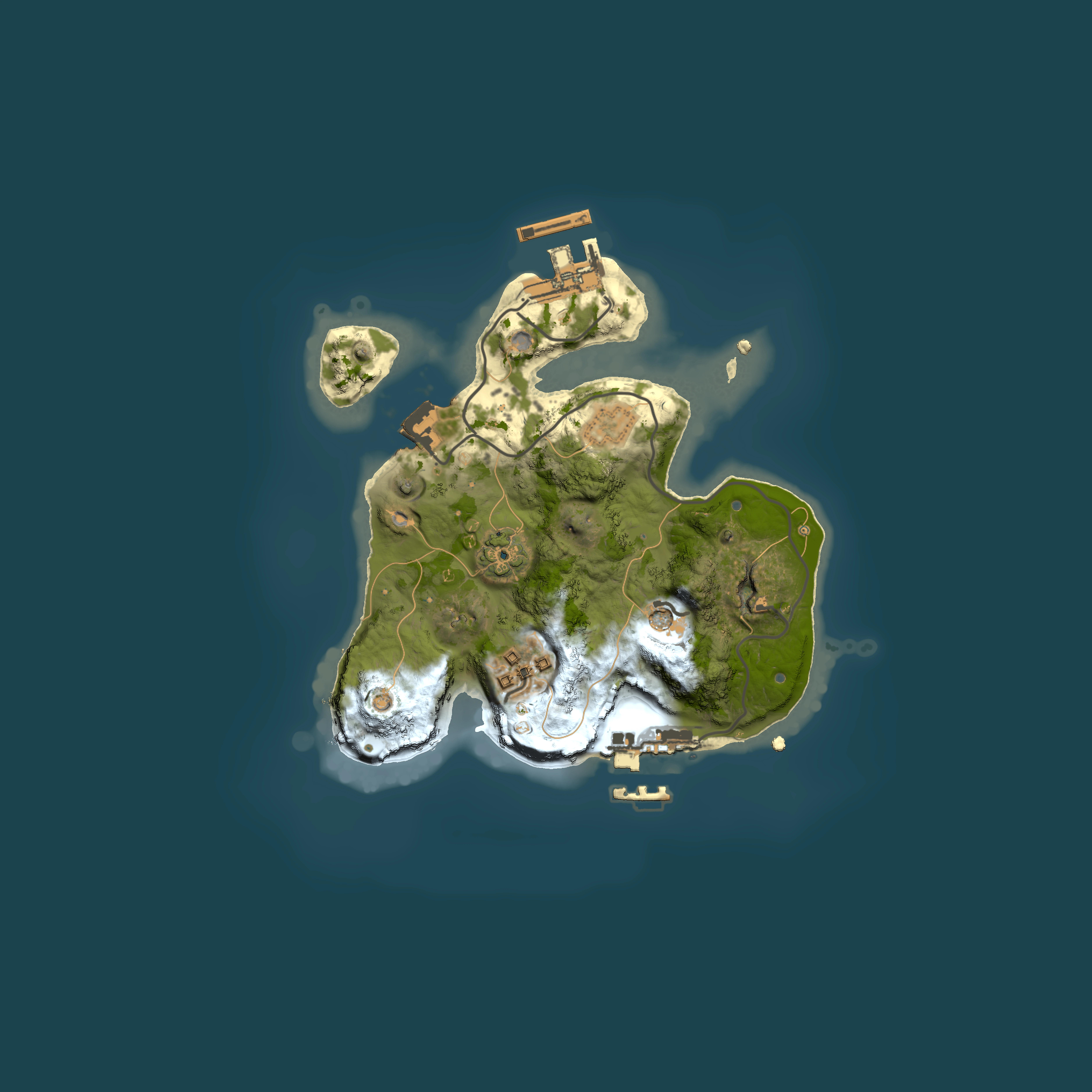 Full top-down render of Rust map seed 115135659, 2000x2000m
