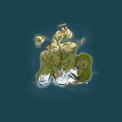 Rust map seed 115135659, 2000x2000m top-down preview