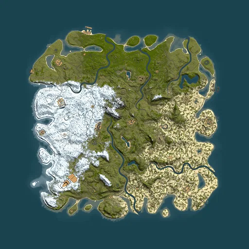 Rust map seed 54883682, 6000x6000m top-down preview