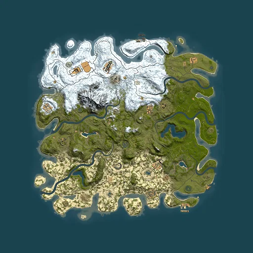 Rust map seed 1862452981, 5000x5000m top-down preview