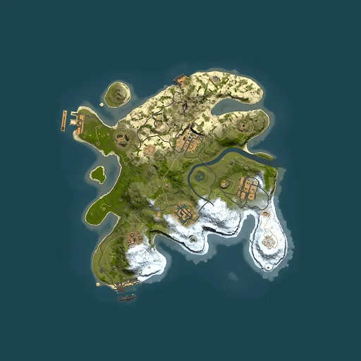 Rust map seed 1662174033, 2500x2500m top-down preview