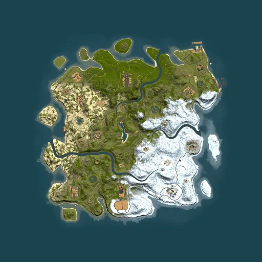Rust map seed 1465620600, 4000x4000m top-down preview