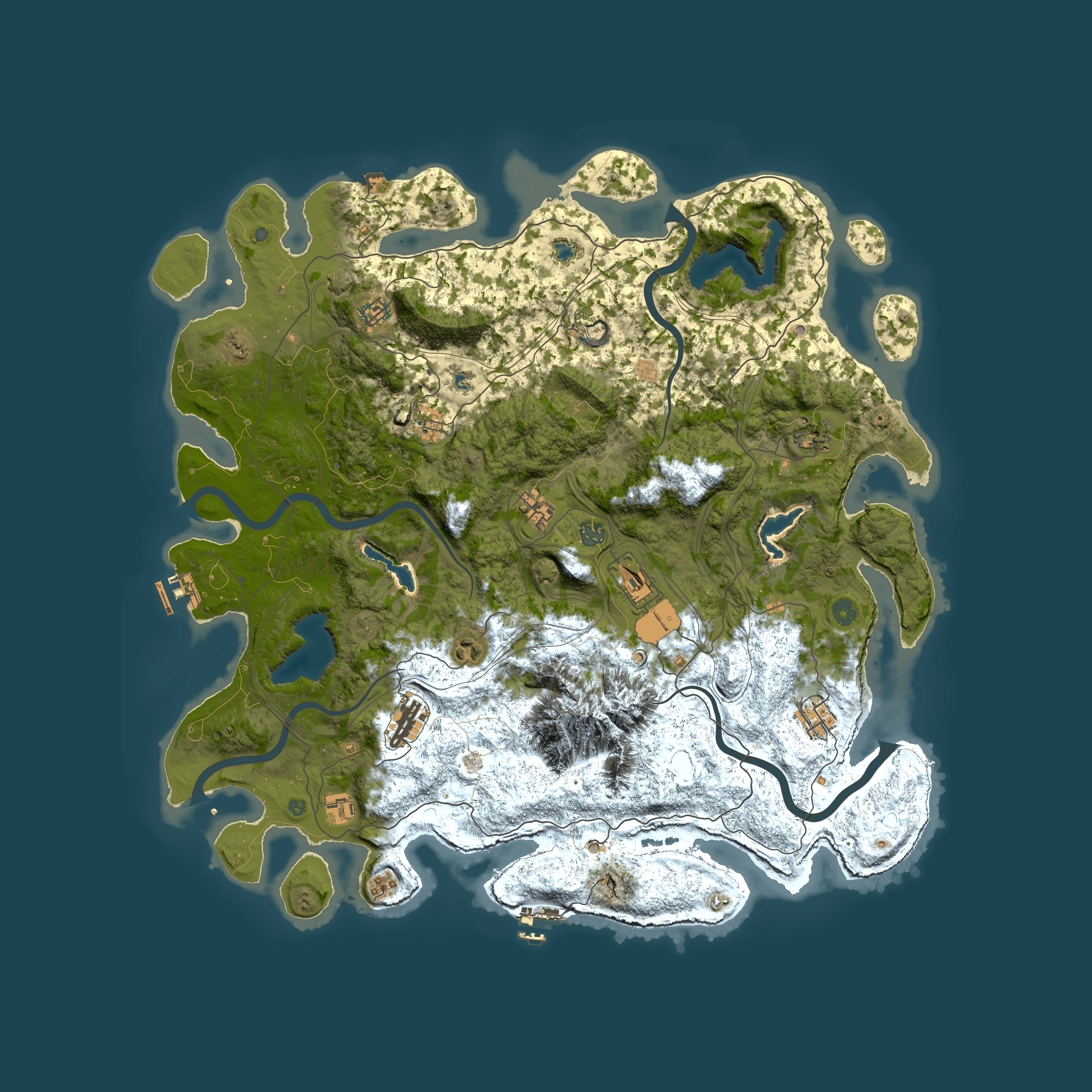 Full top-down render of Rust map seed 1756113502, 5000x5000m