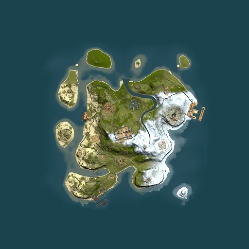 Rust map seed 854295984, 2500x2500m top-down preview