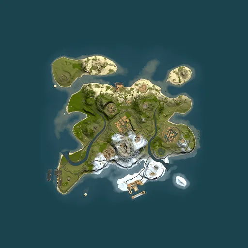 Rust map seed 986050364, 2500x2500m top-down preview