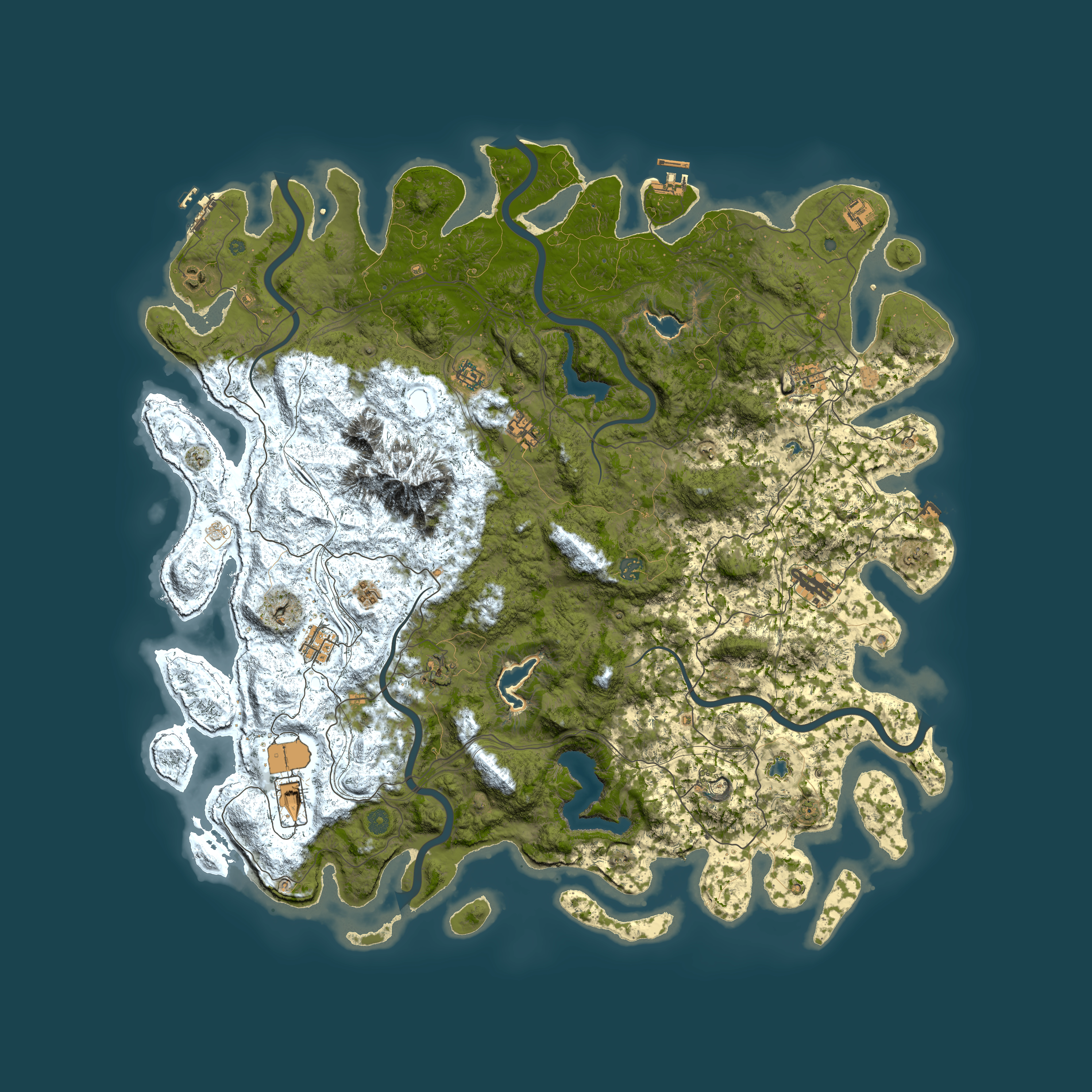 Full top-down render of Rust map seed 840563492, 5500x5500m