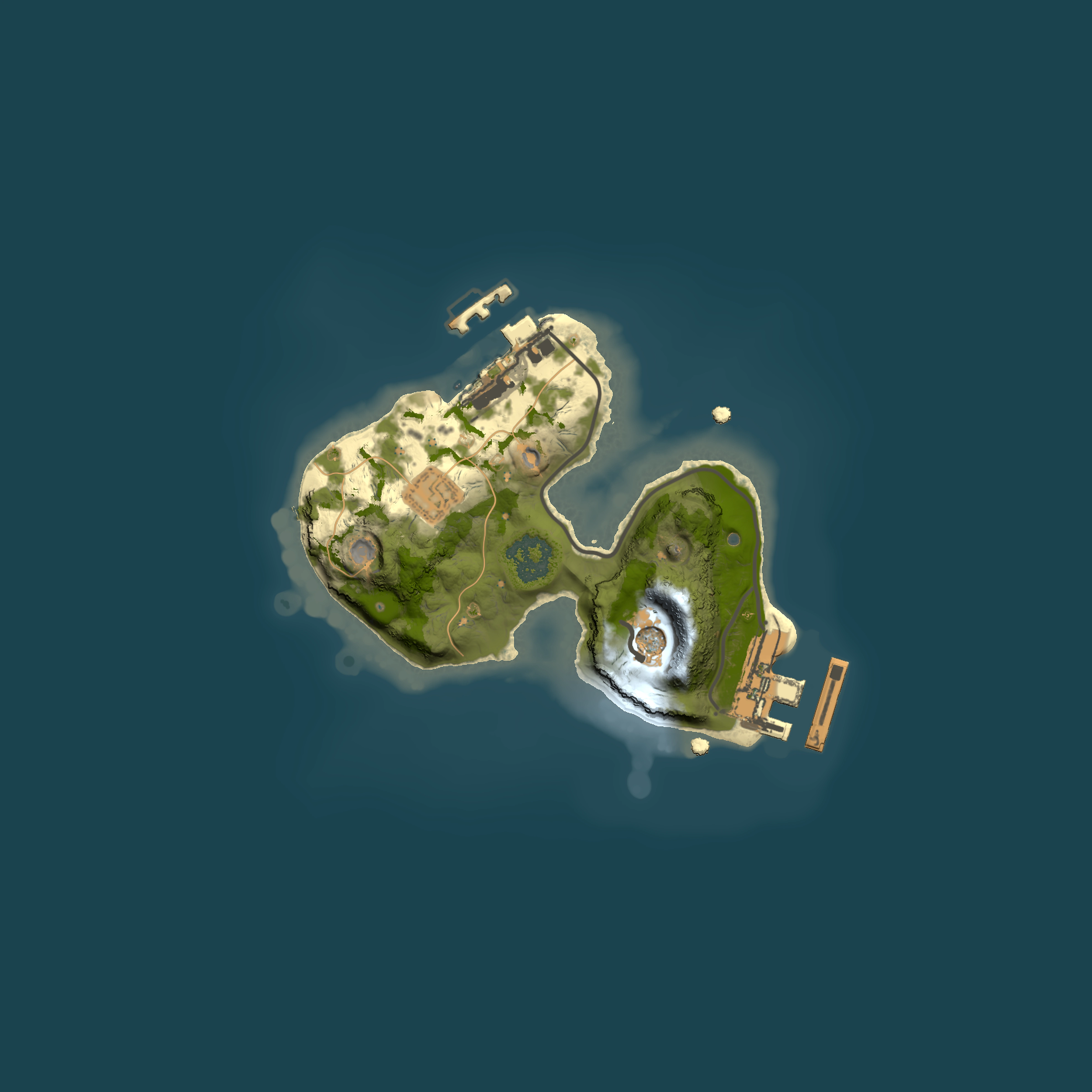 Full top-down render of Rust map seed 1652795509, 1500x1500m