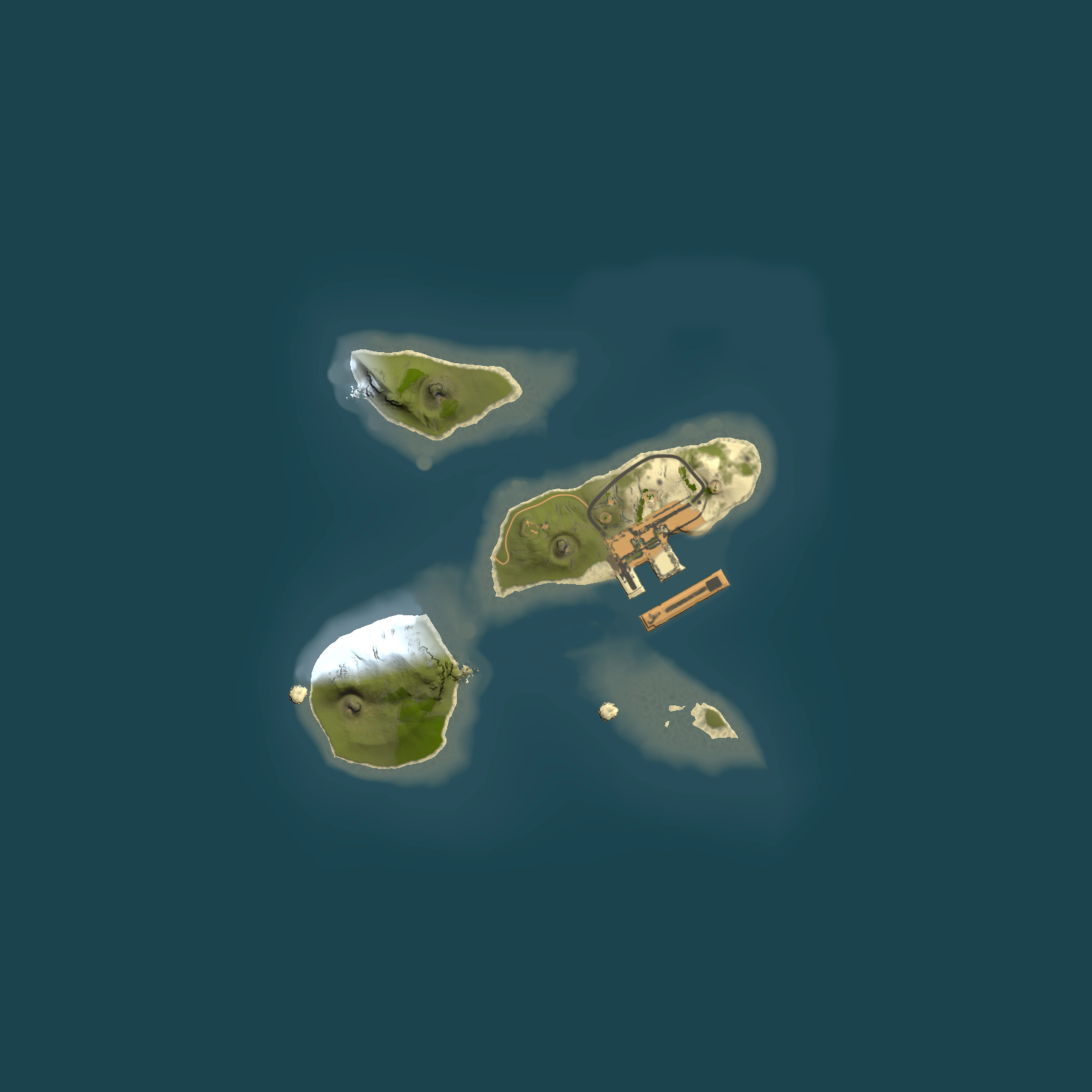 Full top-down render of Rust map seed 135691651, 1500x1500m