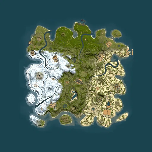 Rust map seed 1676046454, 4000x4000m top-down preview