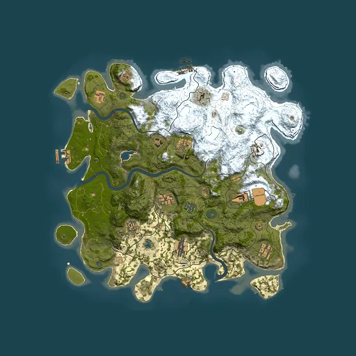 Rust map seed 621448379, 4000x4000m top-down preview