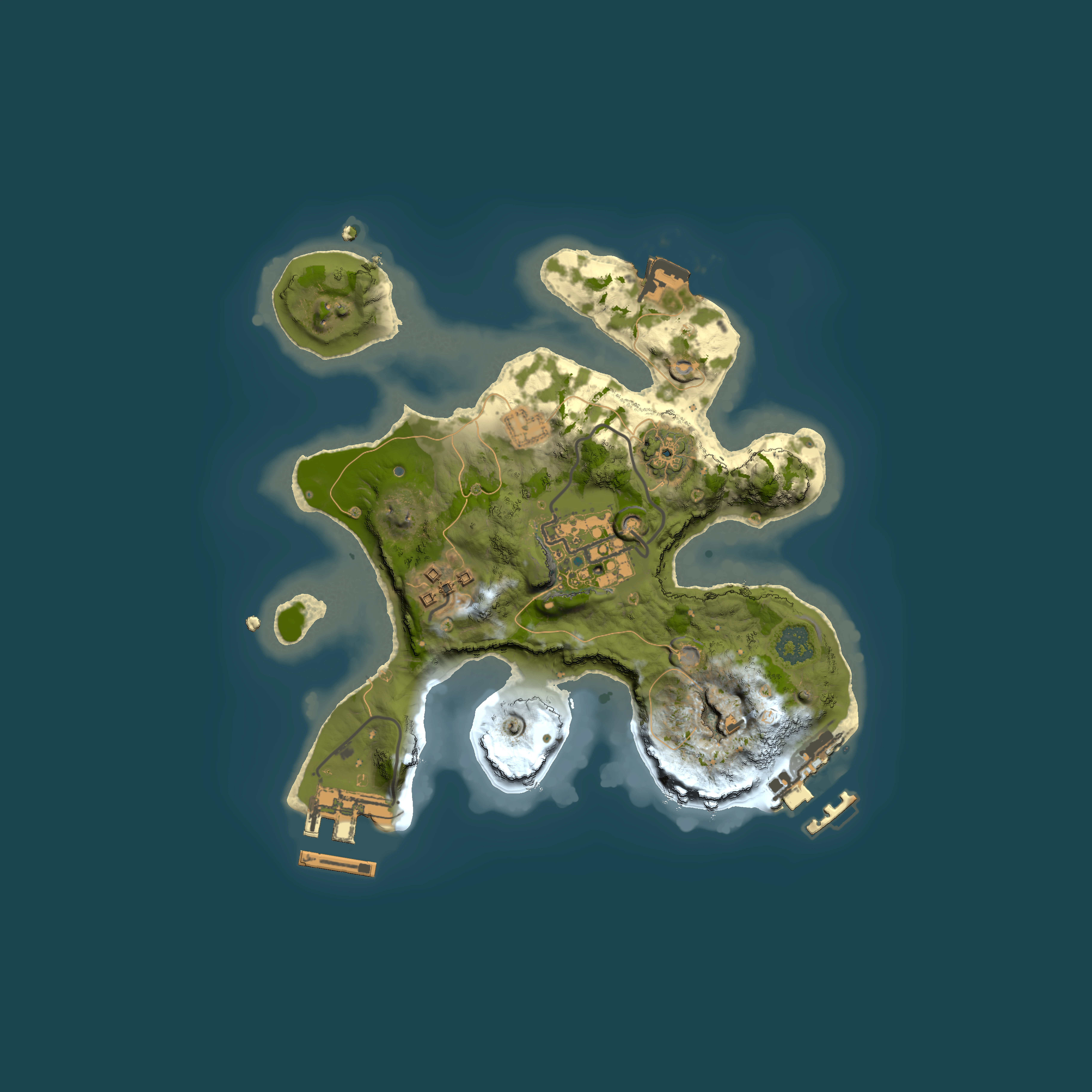 Full top-down render of Rust map seed 1800049736, 2000x2000m