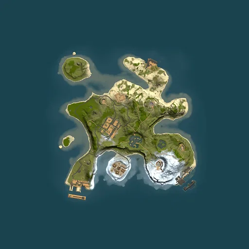 Rust map seed 1800049736, 2000x2000m top-down preview