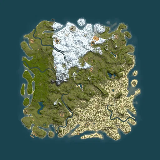 Rust map seed 119519639, 6000x6000m top-down preview