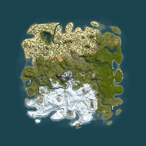Rust map seed 1998972564, 5000x5000m top-down preview