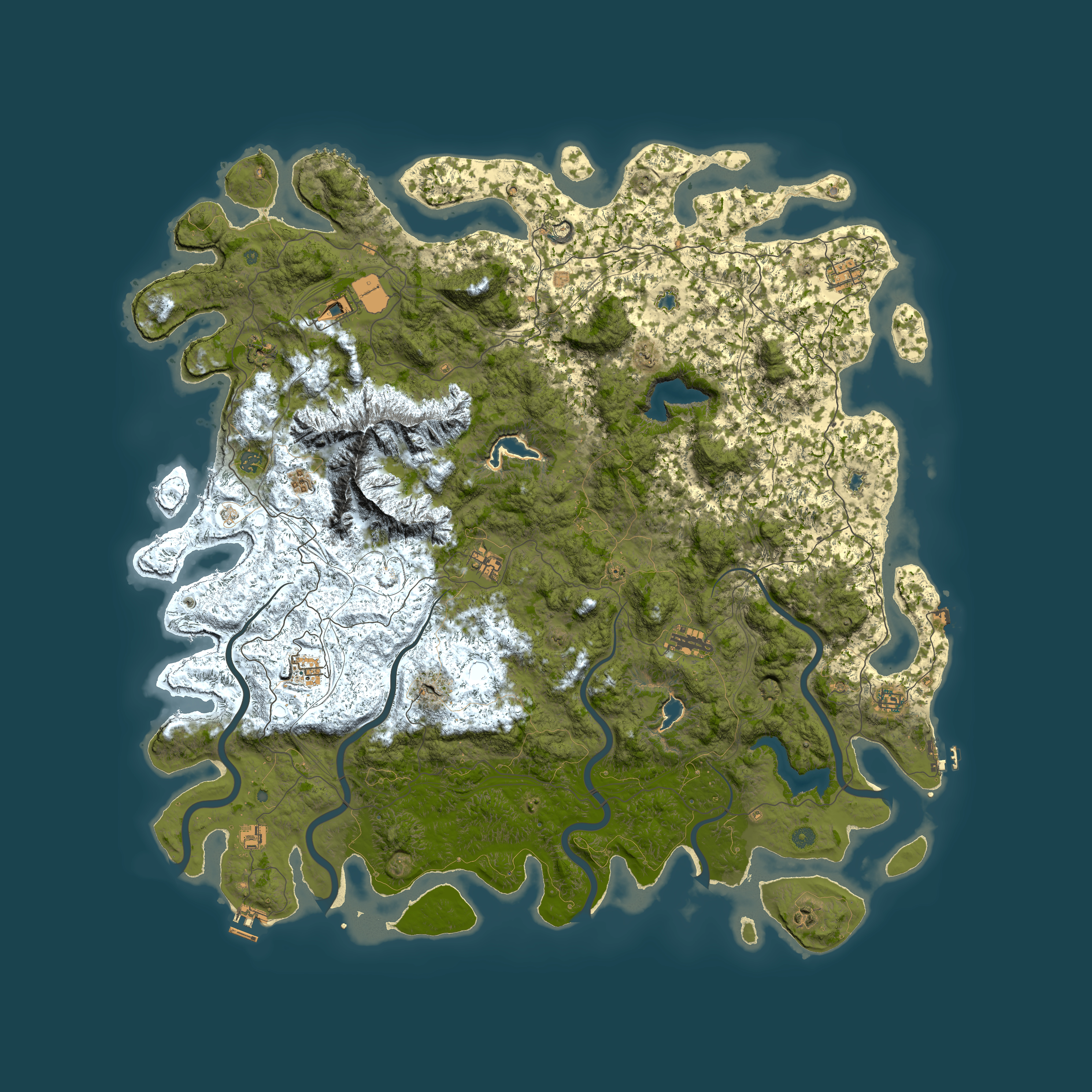 Full top-down render of Rust map seed 1345988353, 6000x6000m