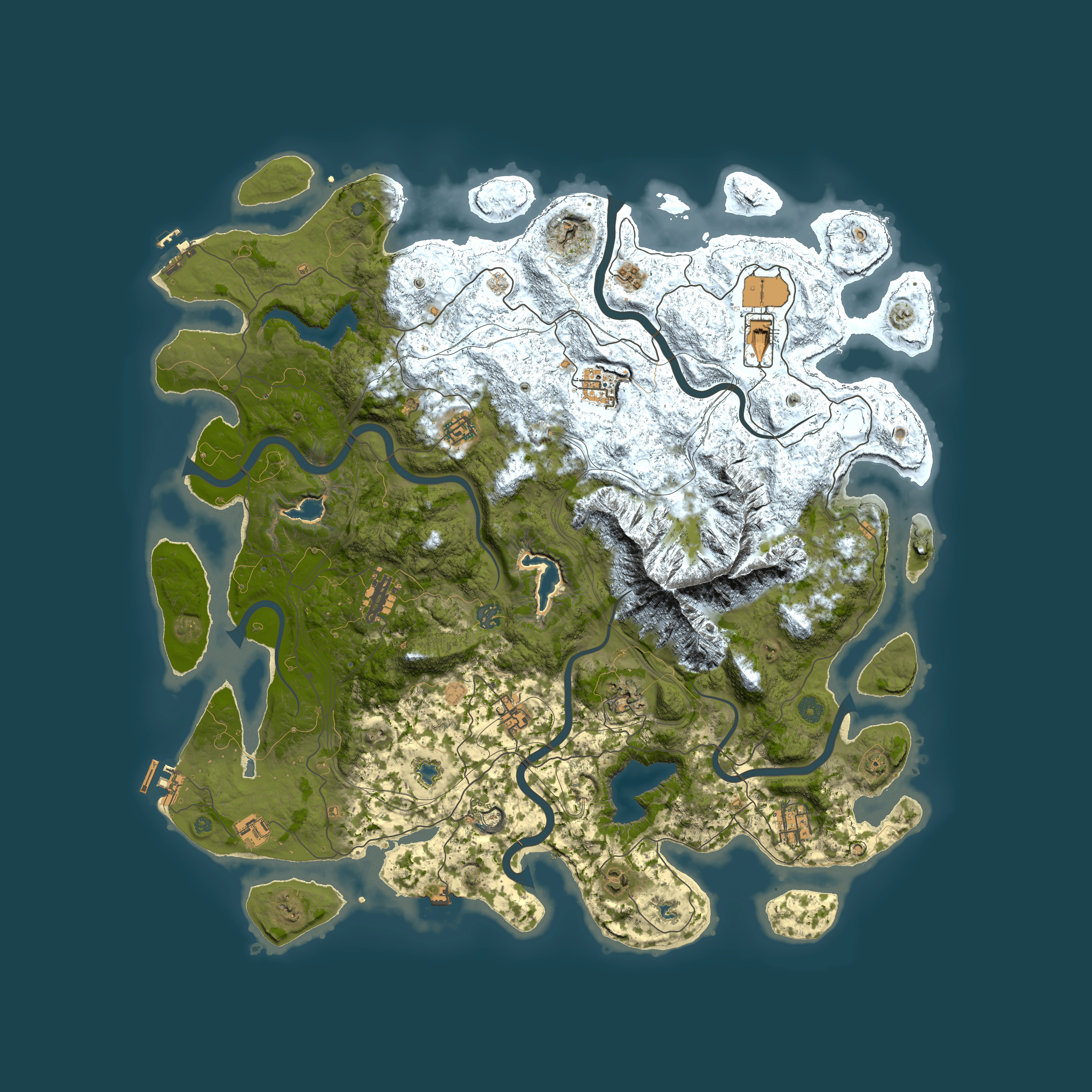 Full top-down render of Rust map seed 749884940, 5000x5000m