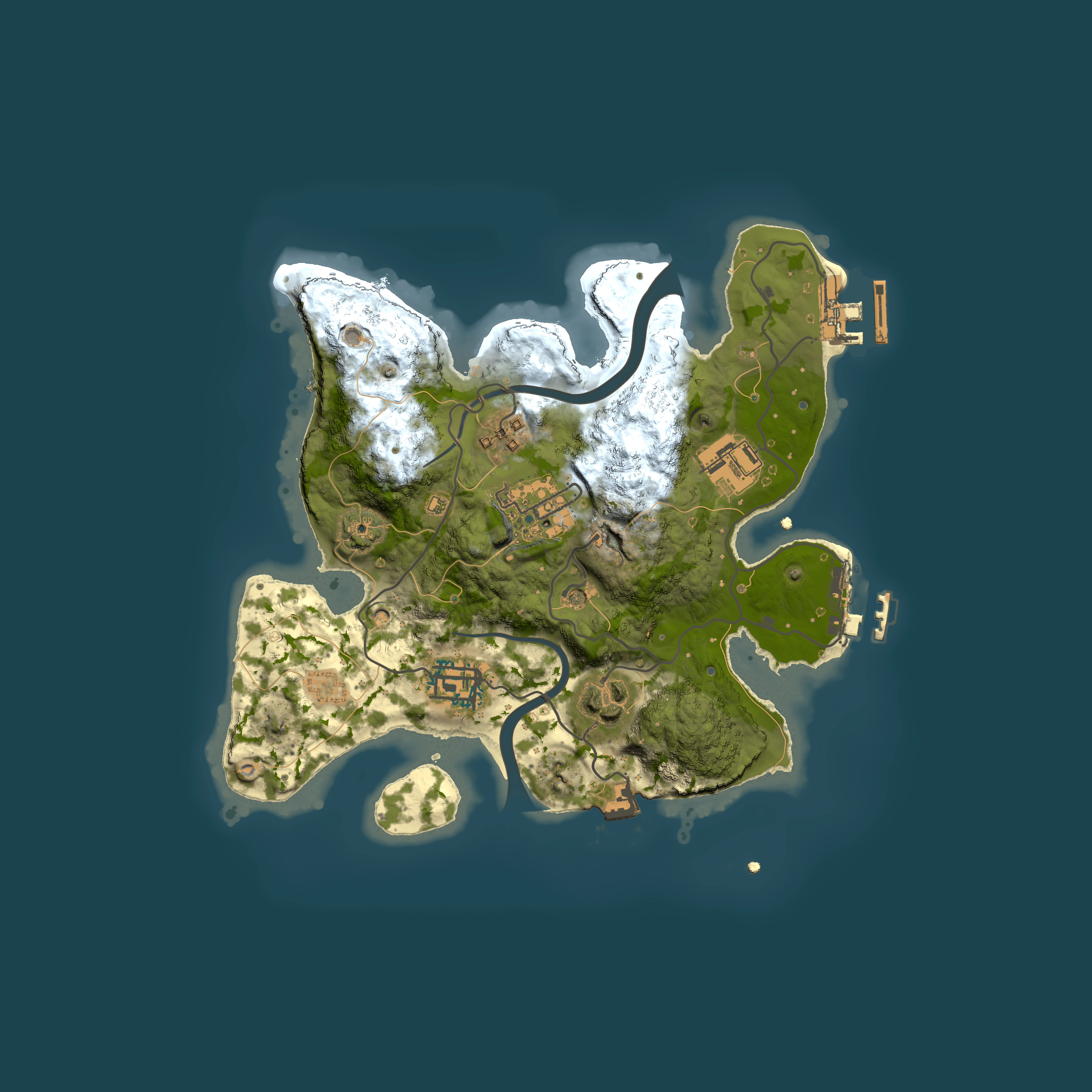 Full top-down render of Rust map seed 87024396, 2500x2500m