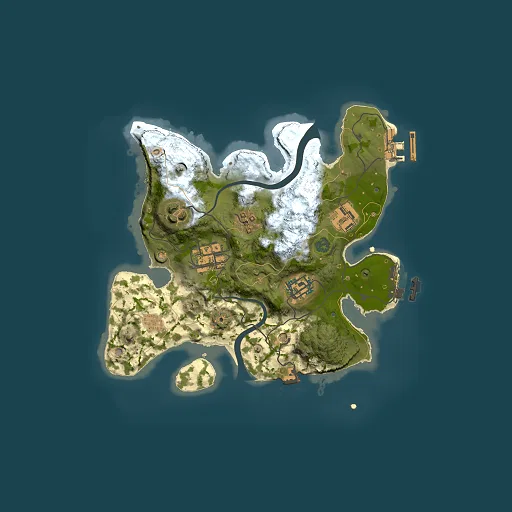 Rust map seed 87024396, 2500x2500m top-down preview