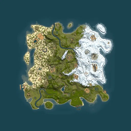 Rust map seed 467215598, 4000x4000m top-down preview