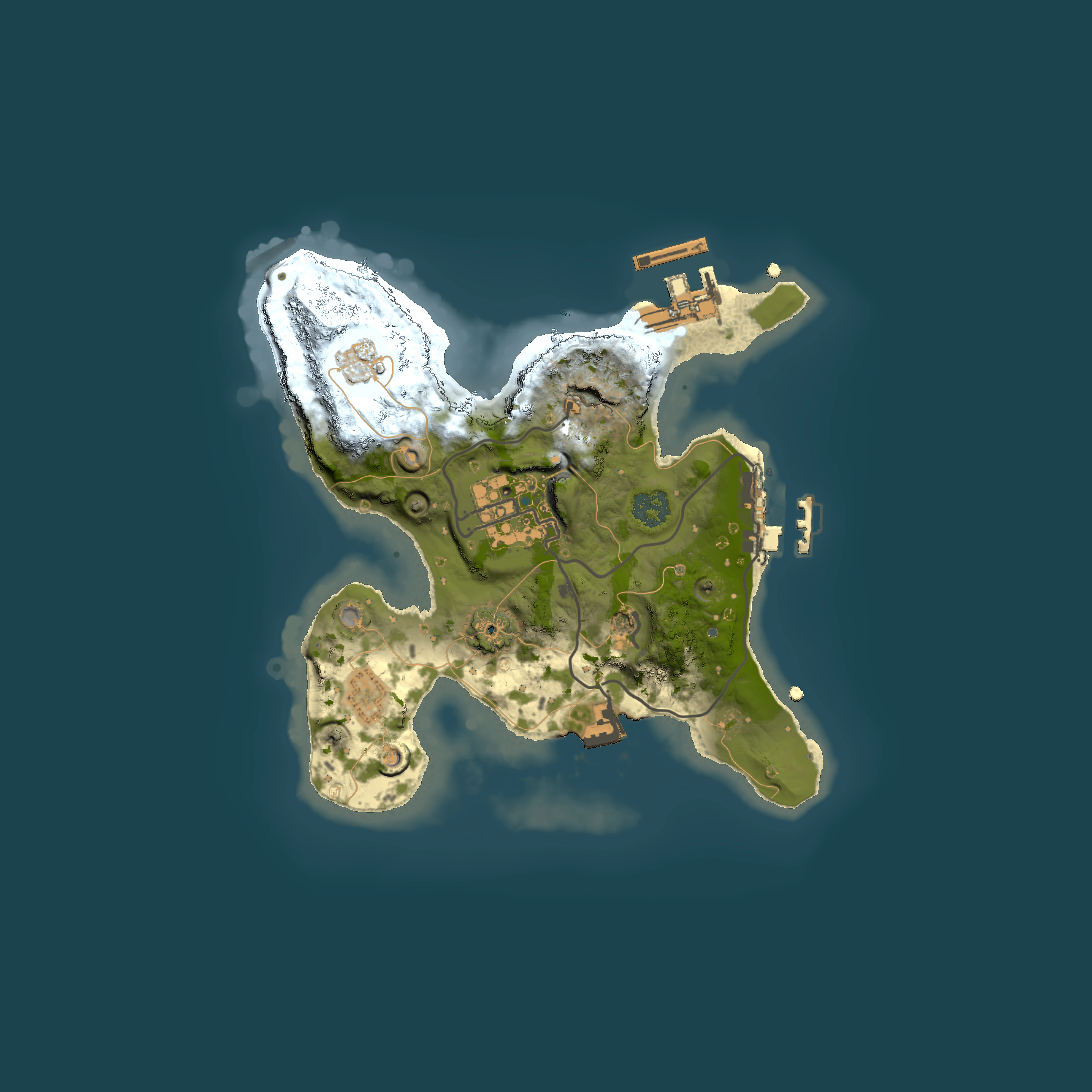 Full top-down render of Rust map seed 800414672, 2000x2000m