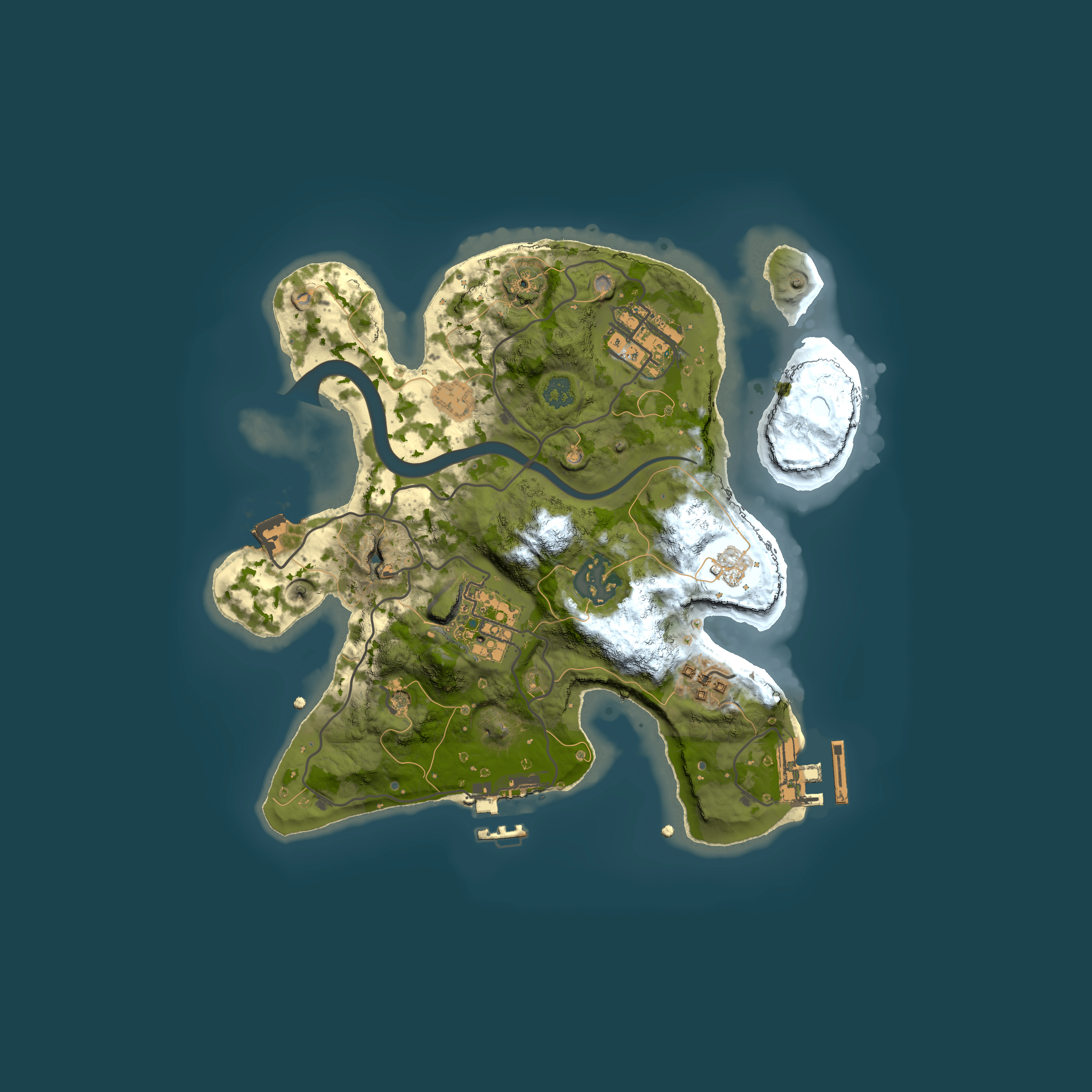 Full top-down render of Rust map seed 807939374, 2500x2500m