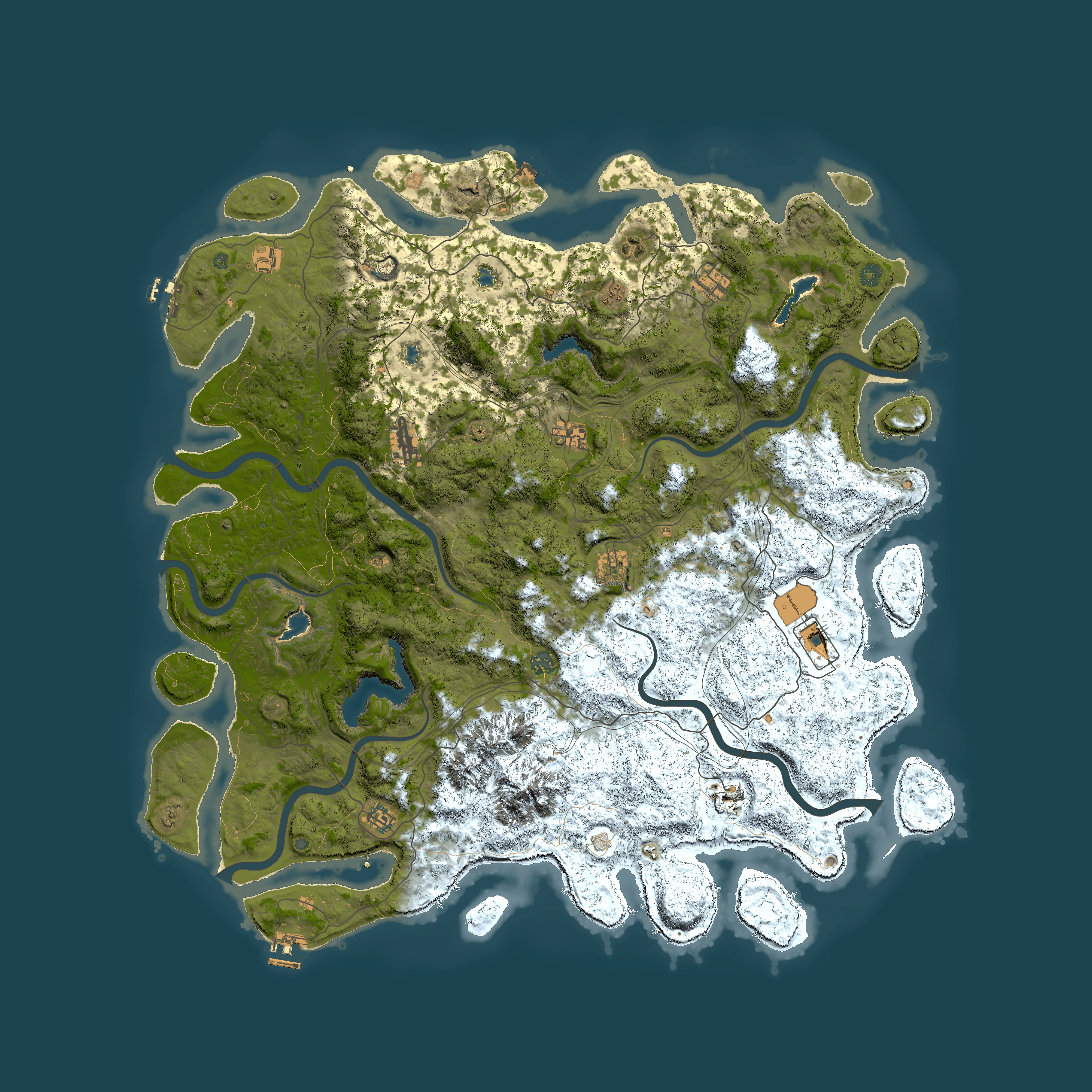 Full top-down render of Rust map seed 10779704, 5500x5500m