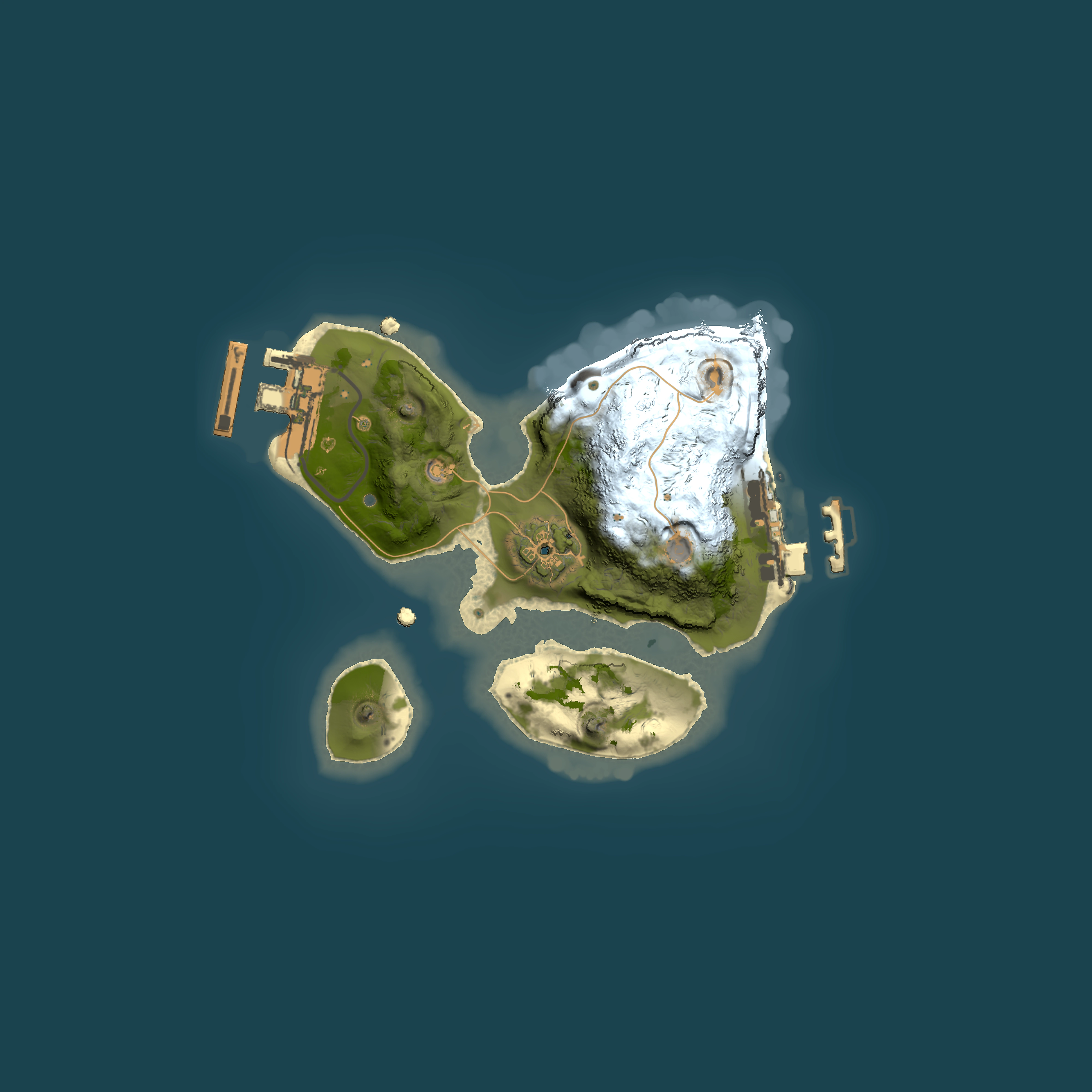 Full top-down render of Rust map seed 1203428117, 1500x1500m